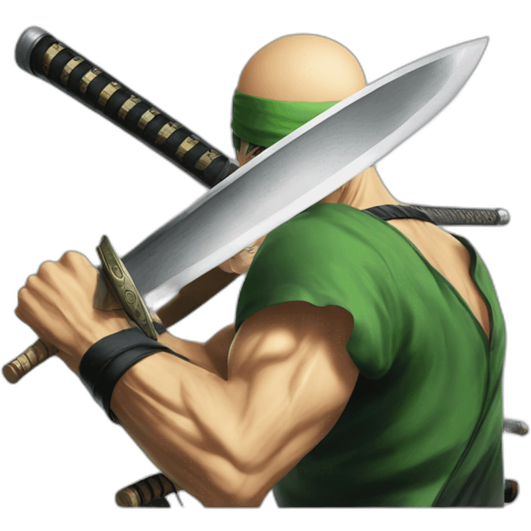 Roronoa Zoro avec ces katana emoji