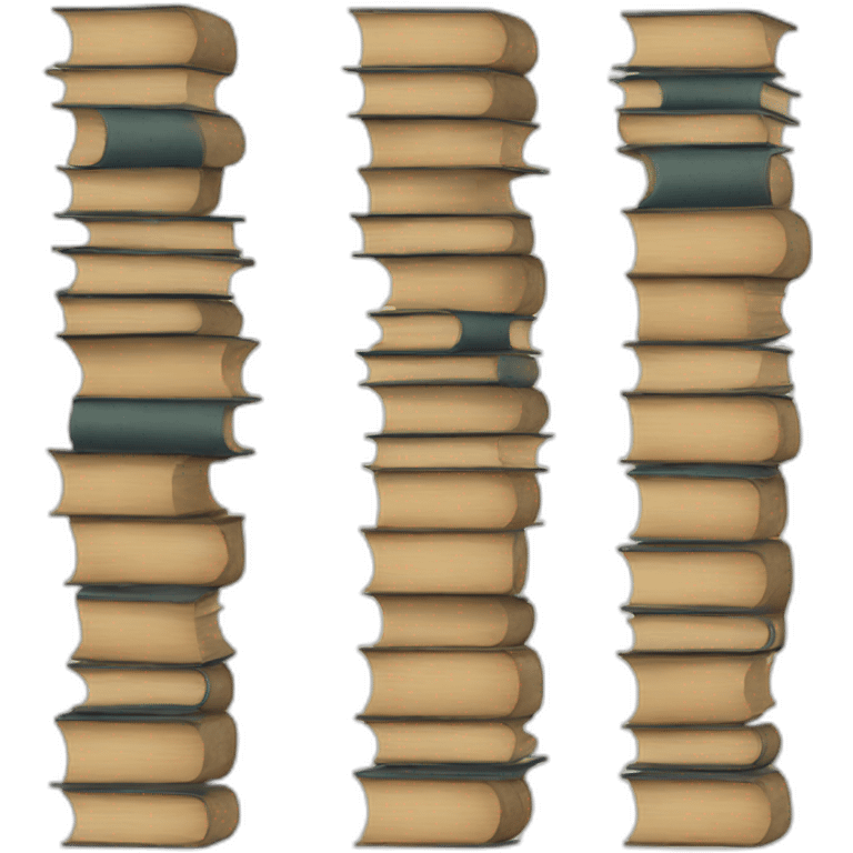 standing books emoji