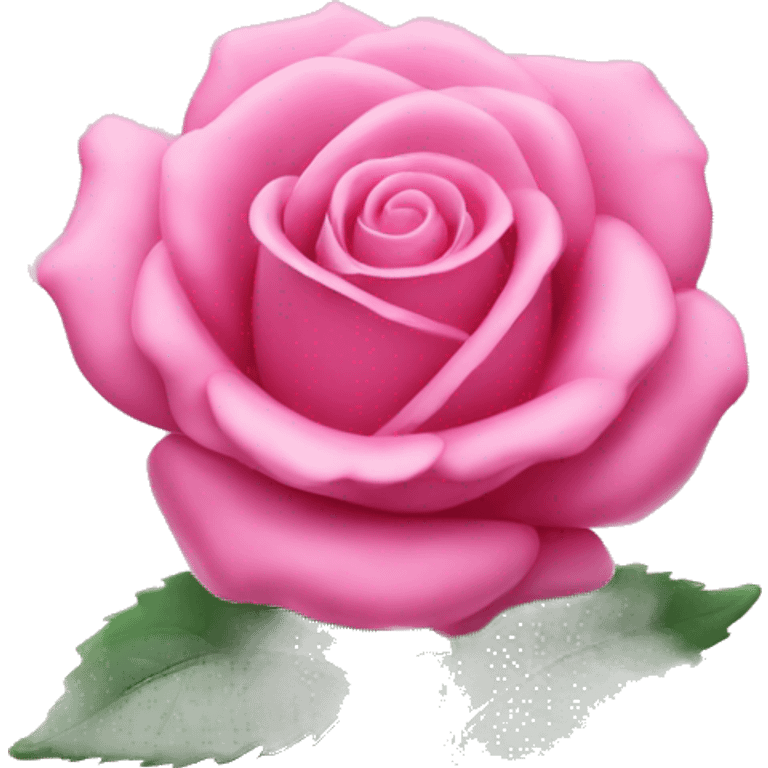 Pink rose wits star emoji