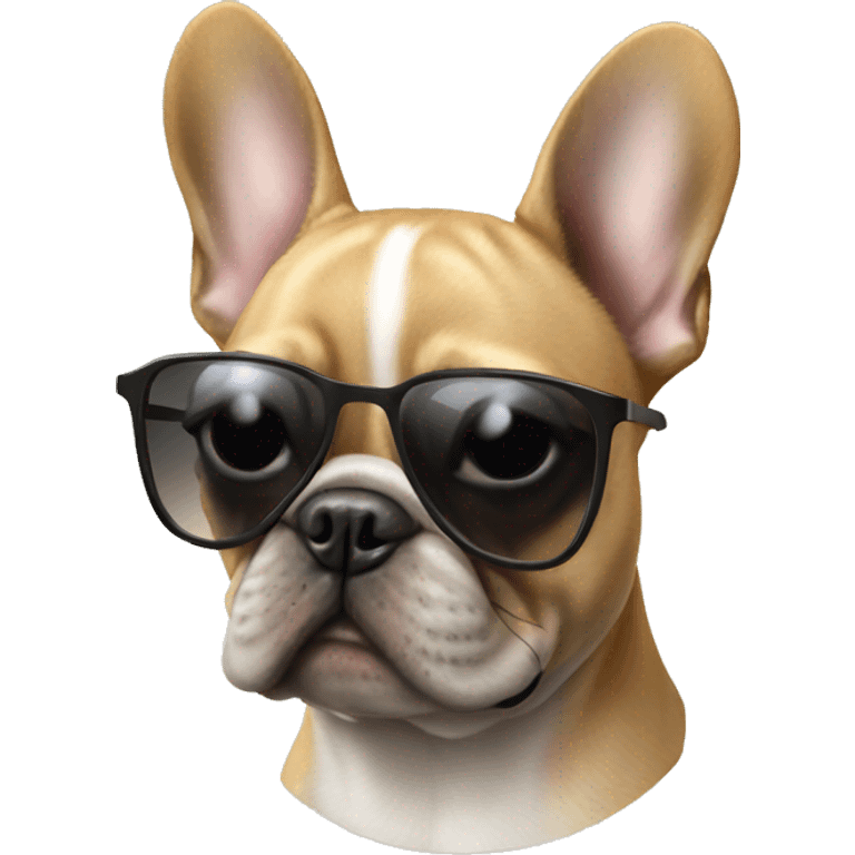 Frenchie with sunglasses  emoji