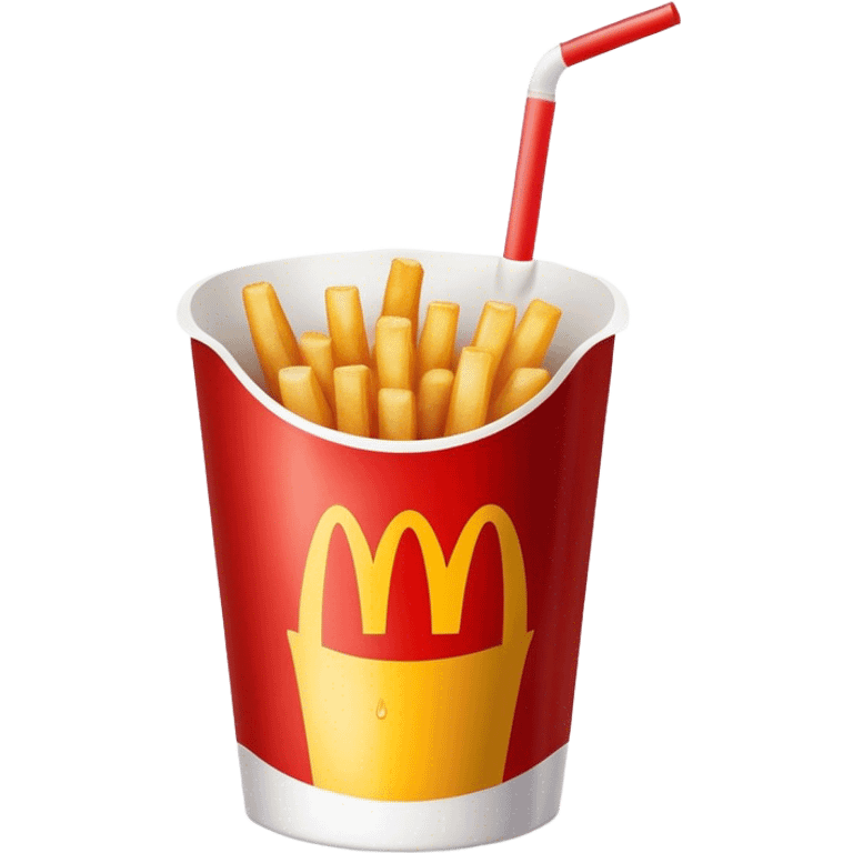 McDonald’s medium fry and a large coke emoji