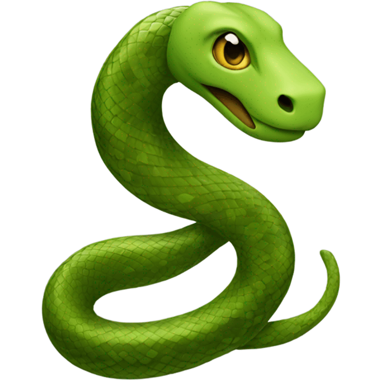 snake with shape letter U emoji