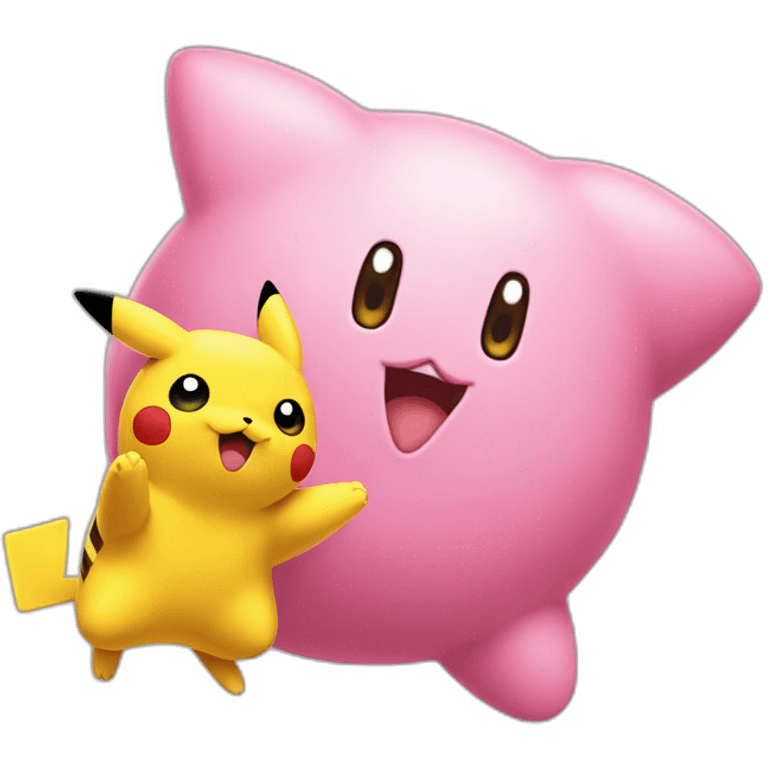 kirby VS pikachu emoji