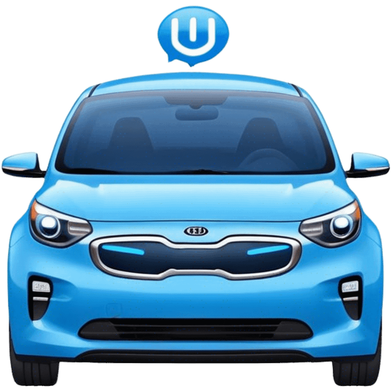 Blue Kia EV9 emoji