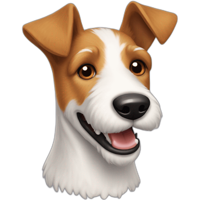 Fox-terrier-pelo-de-alambre-sonriendo-oreja-arriba-oreja-abajo emoji