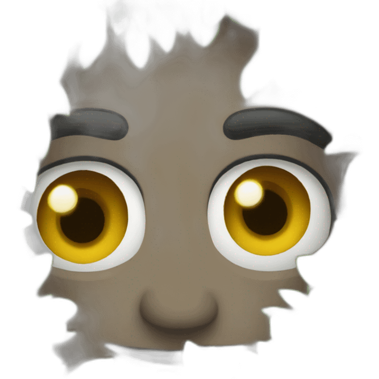 bush with eyes emoji