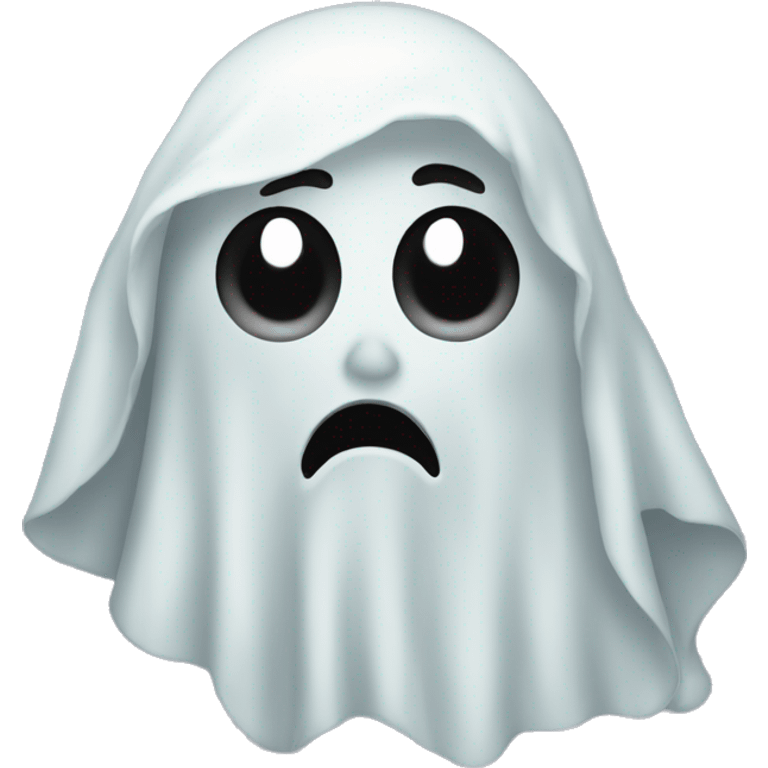 Traumatized ghost emoji