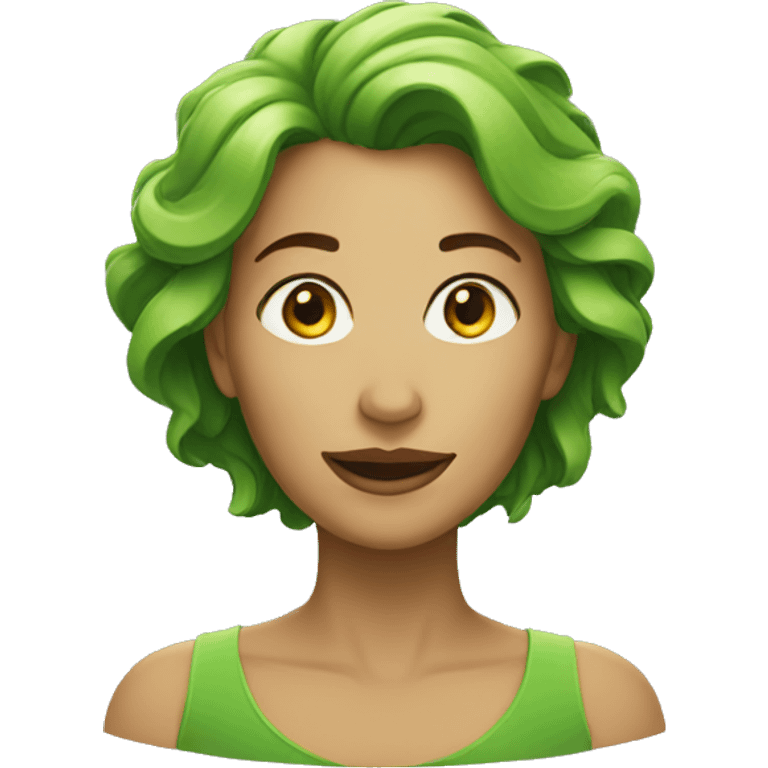 green woman emoji