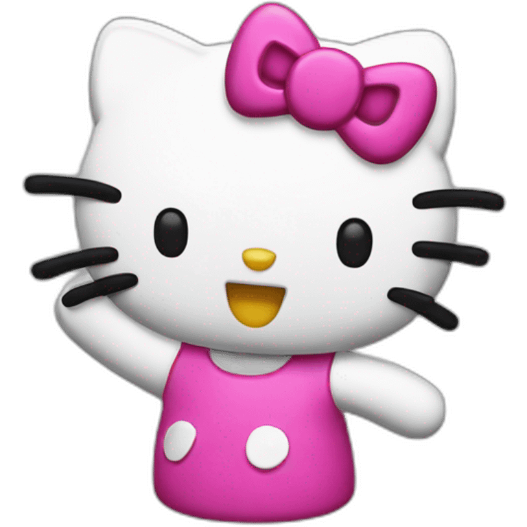 Hello kitty dab emoji