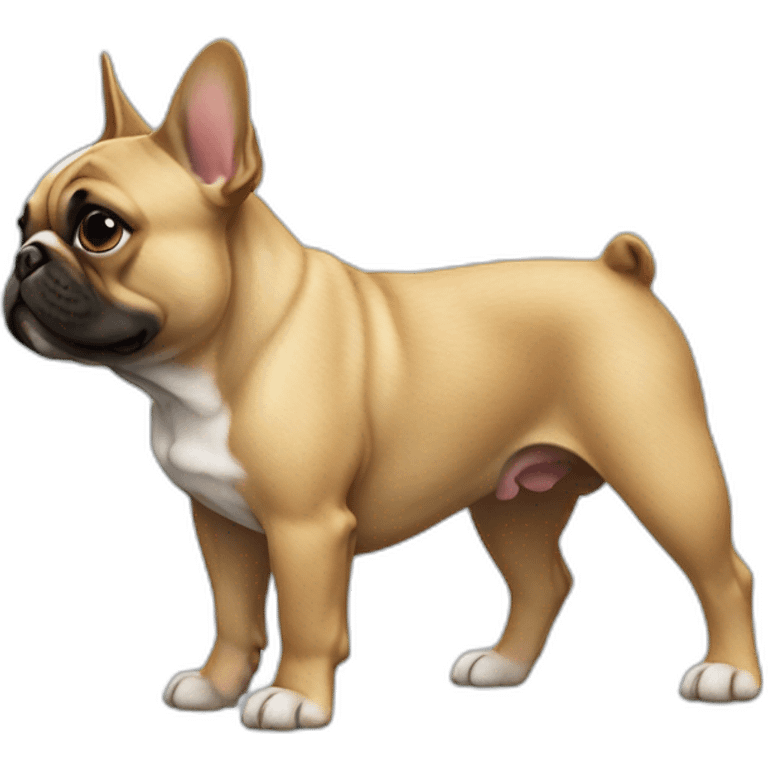 dog French Bulldog in profile emoji