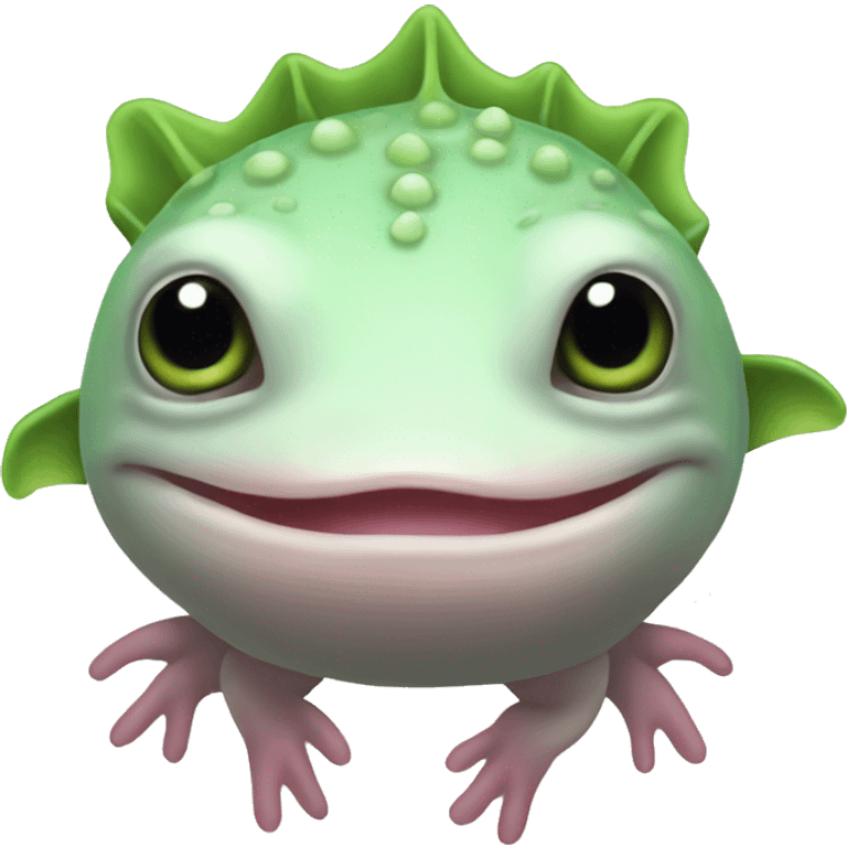 Green axolotl emoji