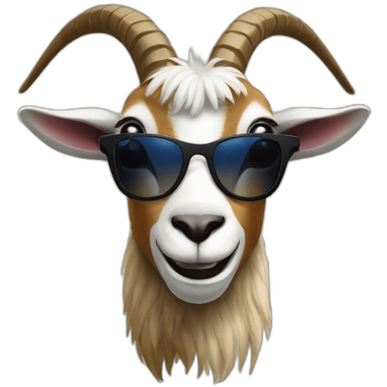 cool goat with sunglasses emoji