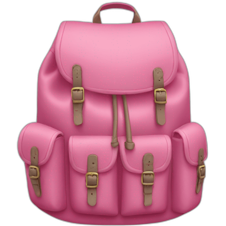 mochila color rosa  emoji