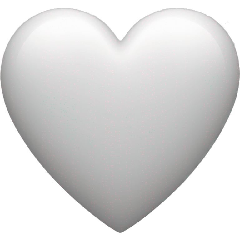 Heart white emoji