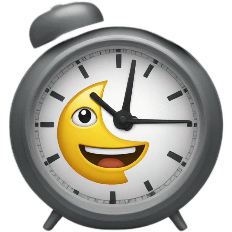 clock running a marathon emoji