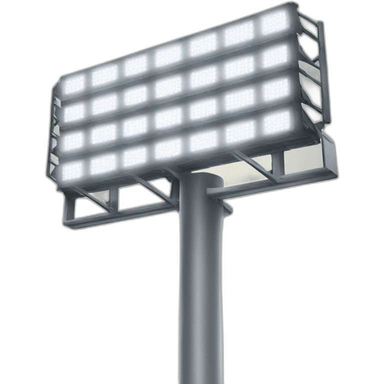 stadium floodlights on a post emoji