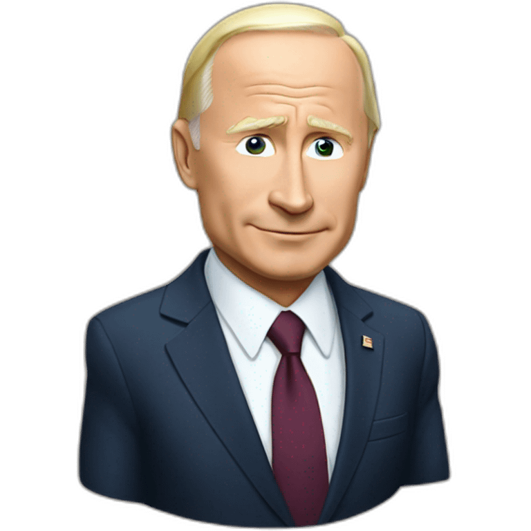 Putin with Biden emoji