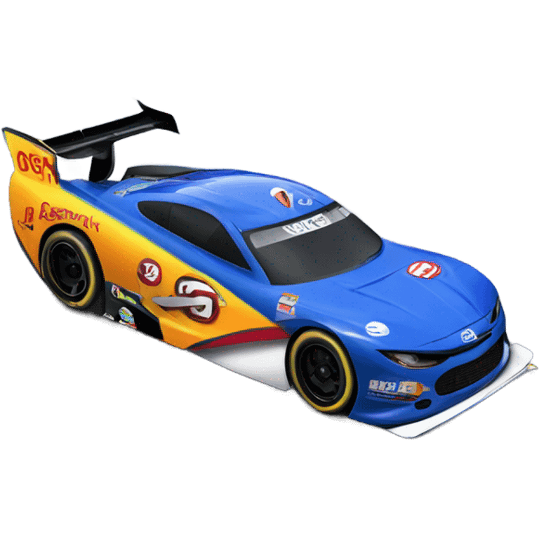 Race car on track emoji