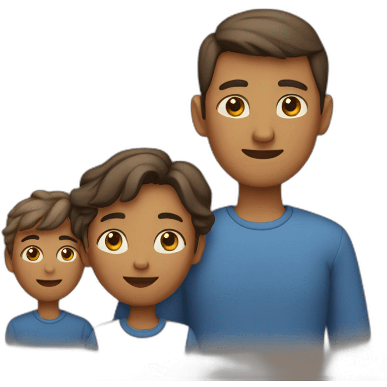 father, mother and two sons emoji