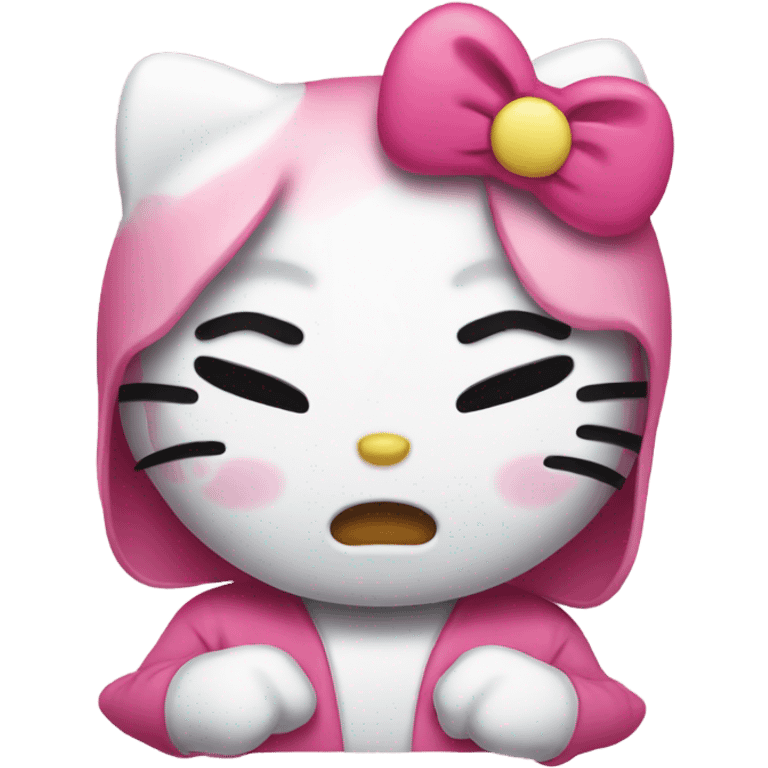 hello kitty crying emoji