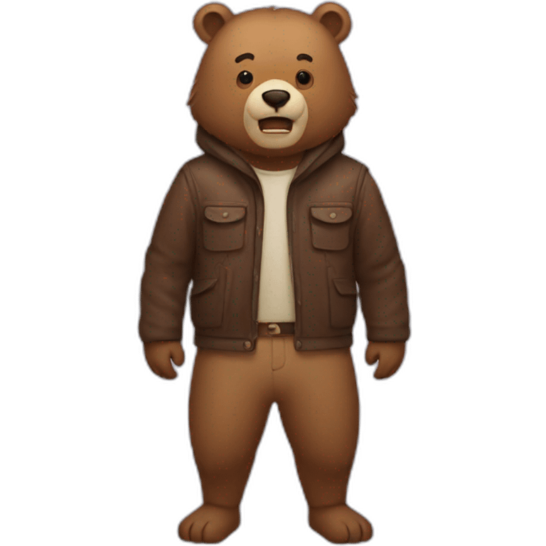 Bear man emoji