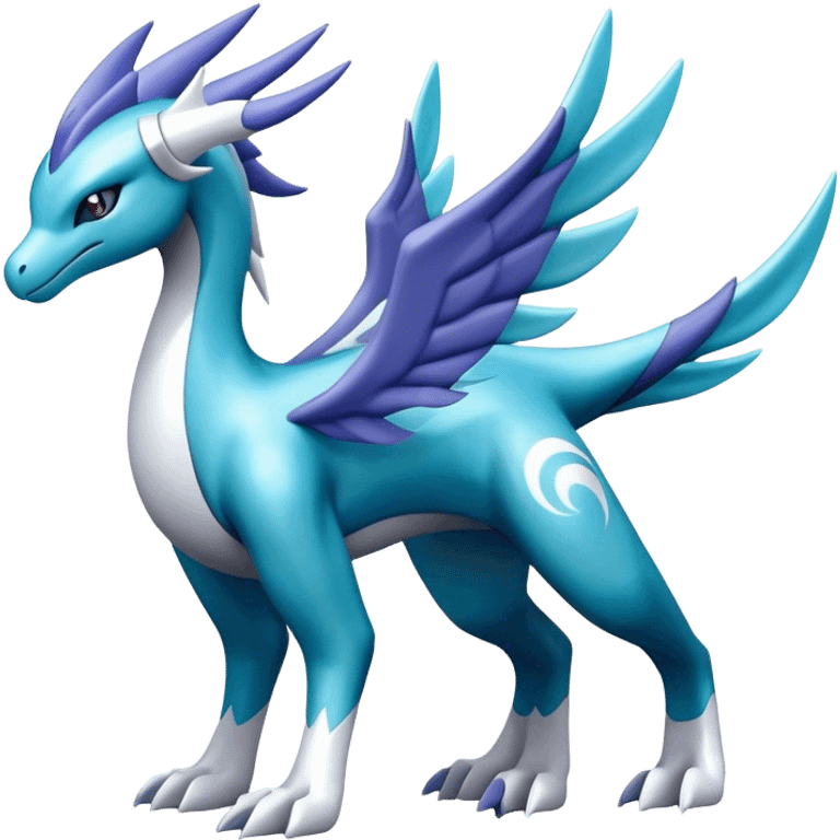 lugia-dialga-suicune-hybrid, full body emoji