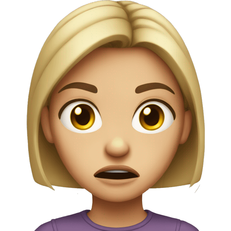 angry girl emoji