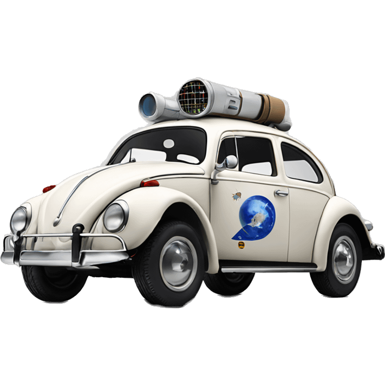 Side view 1956 Captain Rex Volkswagen bug fresh from space  emoji