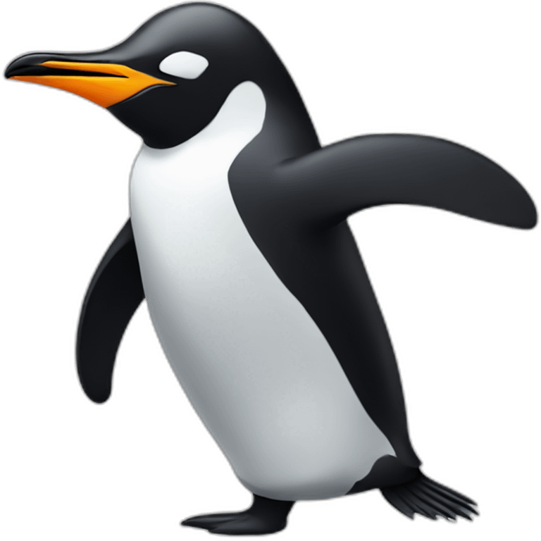 dabbing penguin emoji