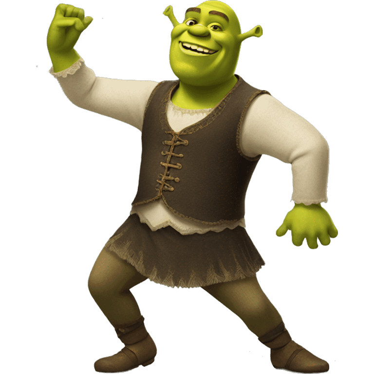 Shrek dancing  emoji