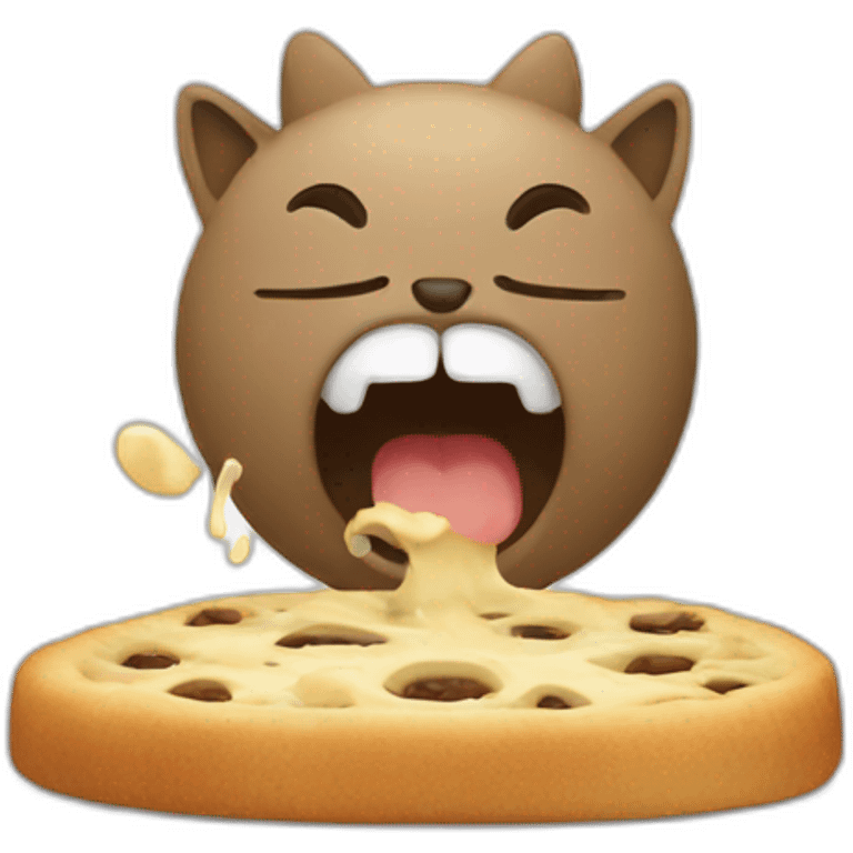 chat qui mange emoji