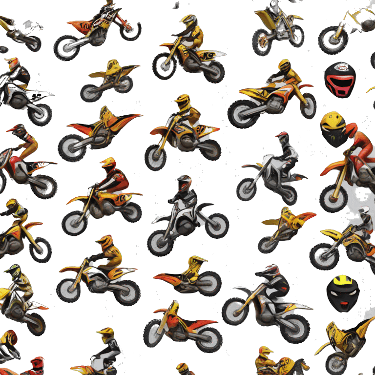 Motocross qui cabre emoji