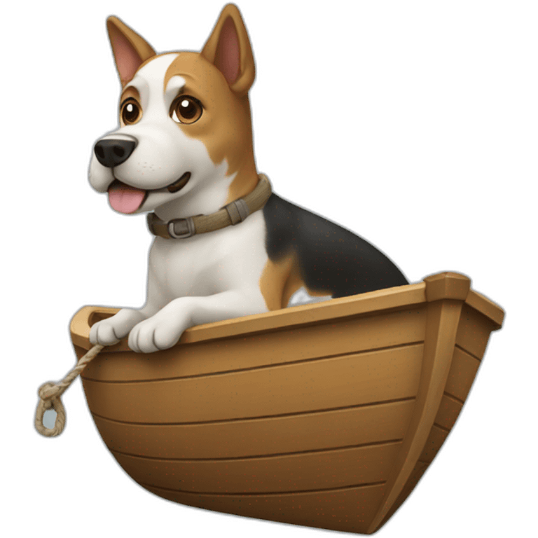 Dog boat emoji