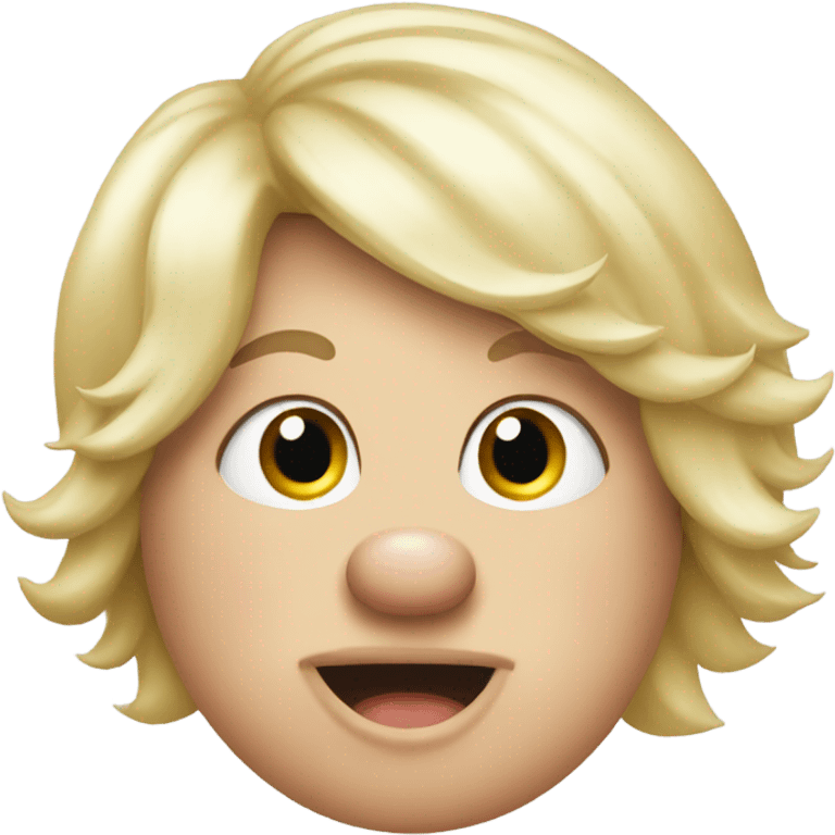 Pig in a blonde wig emoji