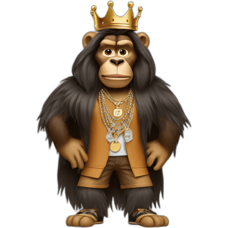 king louie wearing louis vuitton emoji