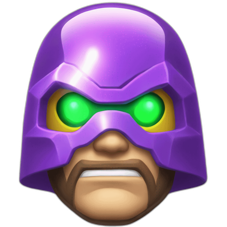 Electric bubble glass mysterio head emoji