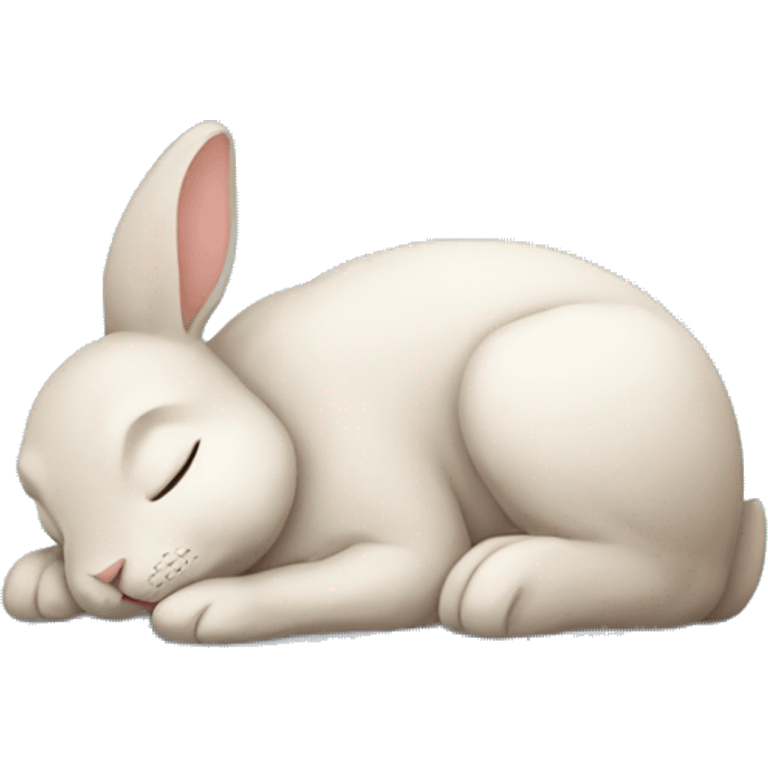 Bunny sleeping emoji