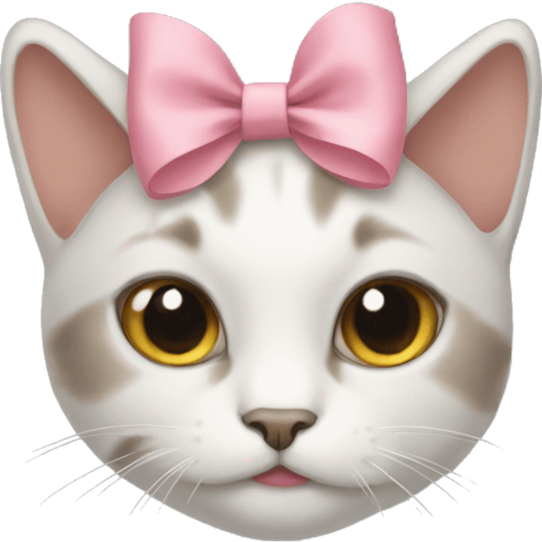 Cat with bow  emoji