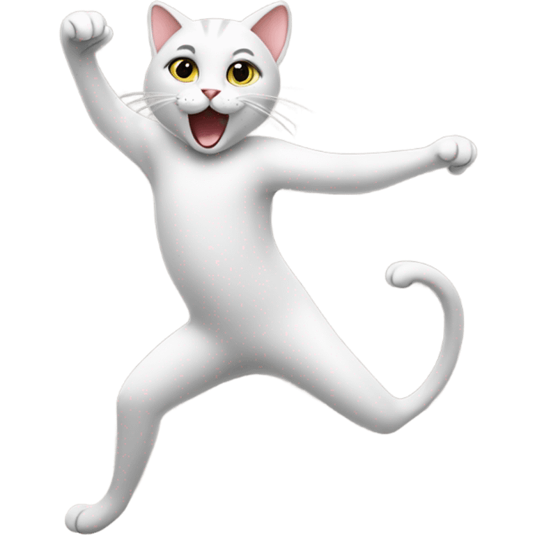 Dancing cat  emoji