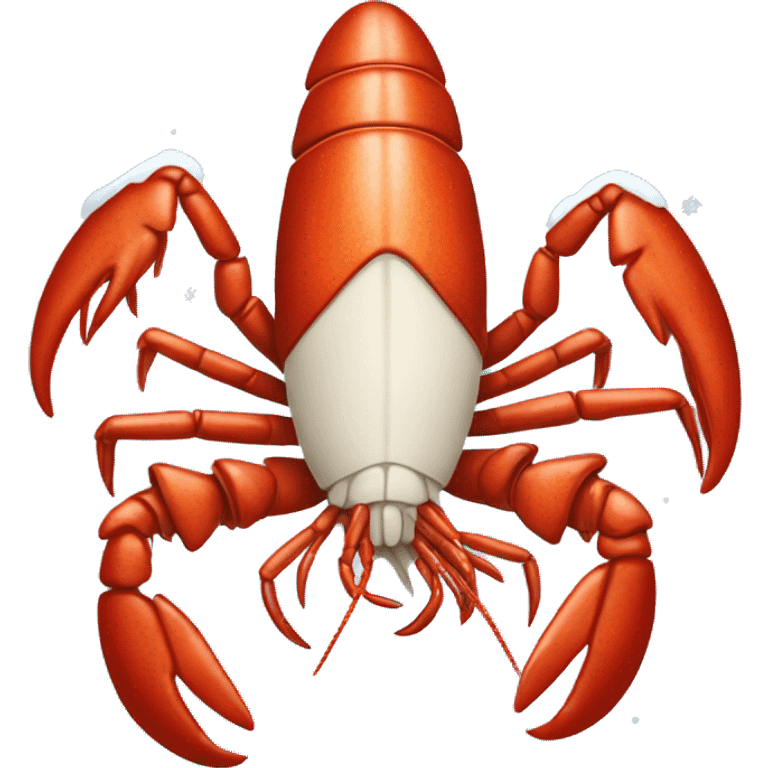 lobster in a snowblone emoji