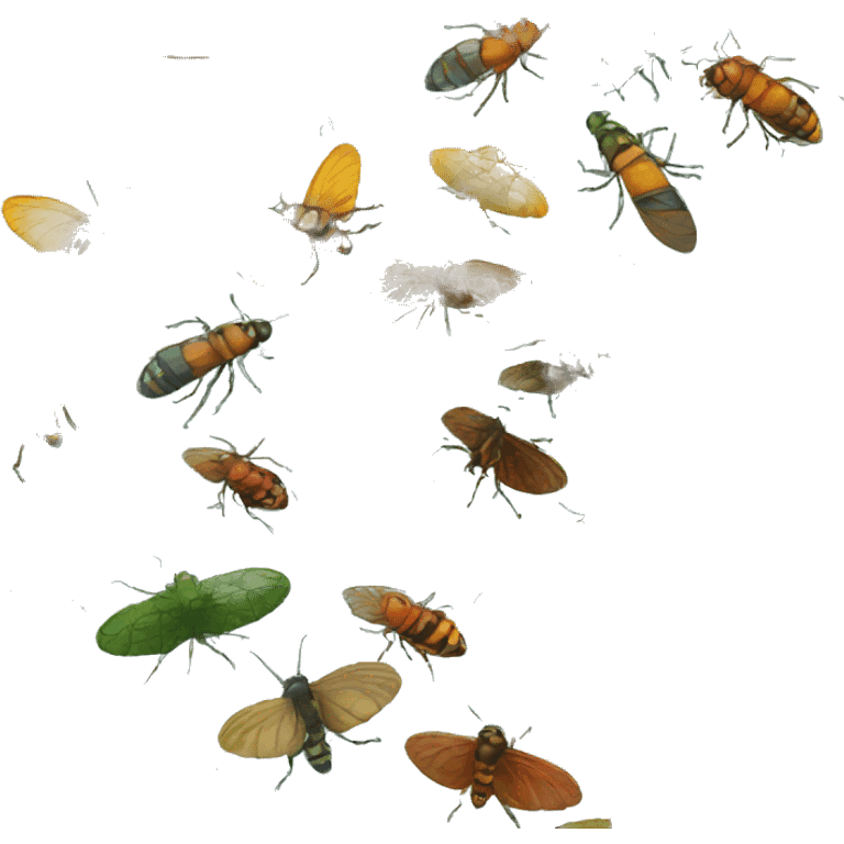 garden insects emoji