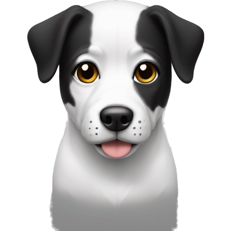 Dog white and black emoji