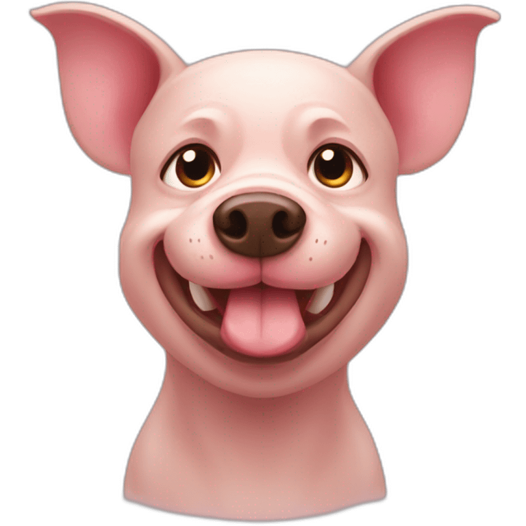 Russian is pig dog emoji