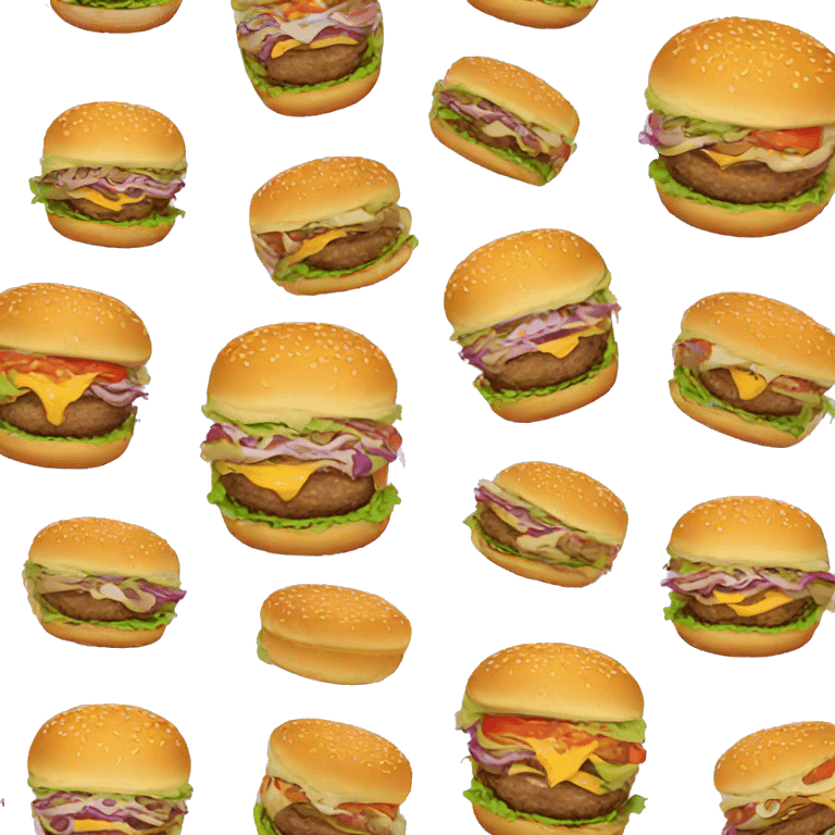 Skeleton burger  emoji