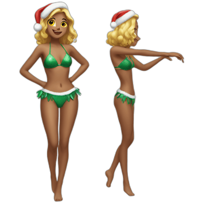 dancing-christmas-bikini-full-body emoji