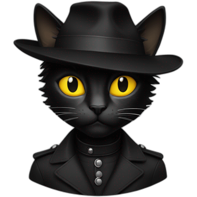 Chat noir sur canapé emoji