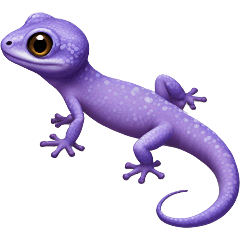 Purple fat tail gecko emoji