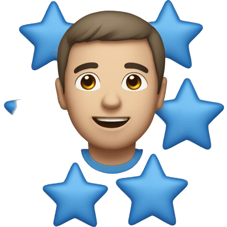 3 blue stars emoji