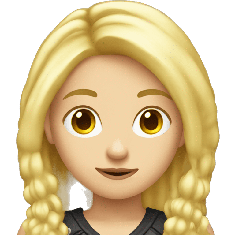 code gamer blonde girl emoji