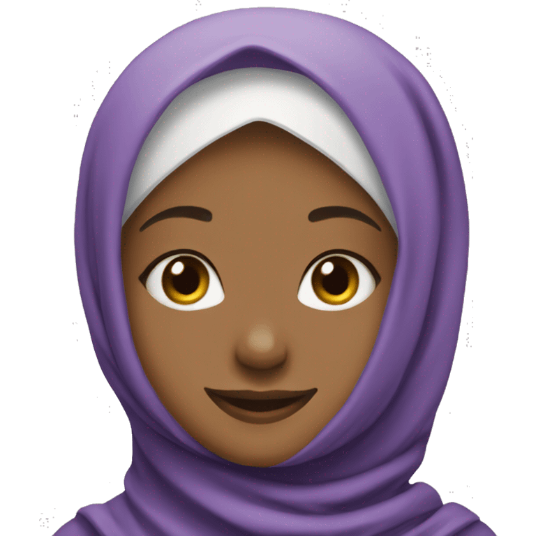 Hijab girl smiling emoji